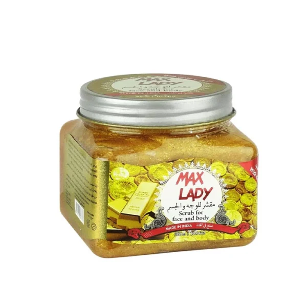 max-lady-brightening-gold-body-scrub-300-ml اسکراب بدن طلا مکس لیدی روشن کننده