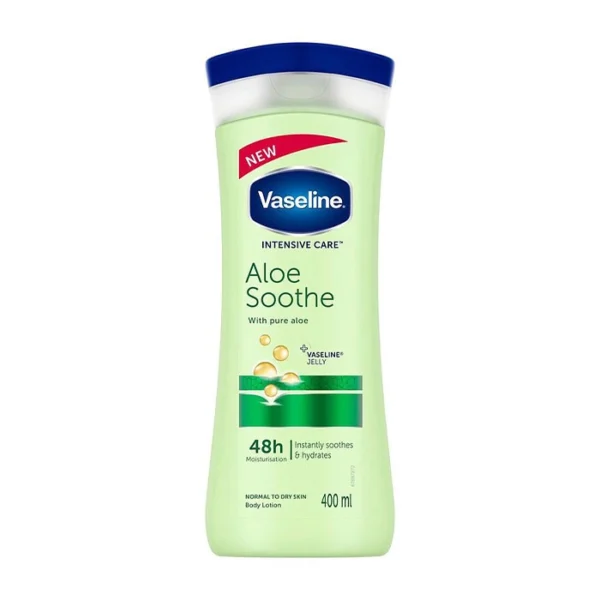vaseline-aloe-vera-body-lotion-400-ml لوسیون بدن وازلین آلوئه ورا