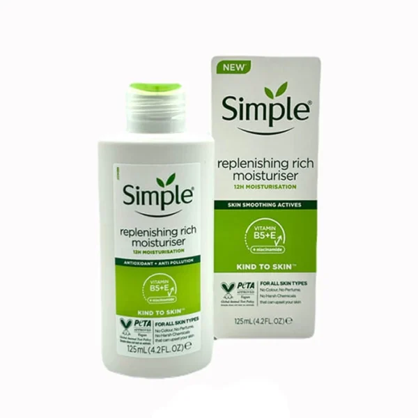 Simple Moisturizing and Nourishing Cream, 125 ml کرم مرطوب کننده و آبرسان سیمپل حجم 125 میل