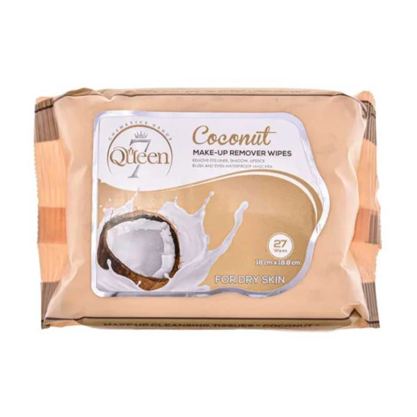 7queen coconut 27-count napkin دستمال مرطوب عصاره نارگیل ۲۷ عددی 7queen