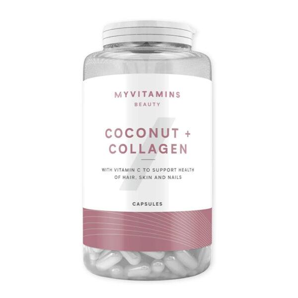 My Vitamins Coconut & Collagen Tablets 60 Caps مکمل پوست و موی کوکونات کلاژن 180 عددی - Image 1