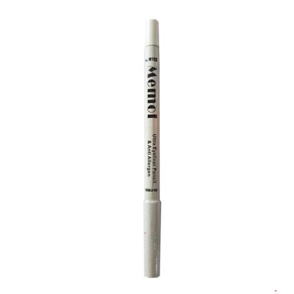 MEMOL White Eye Pencil Anti-Allergy Model M 102 مداد چشم سفید ممول - Image 1