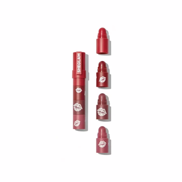 SHEGLAM PETAL STACK MEGA LIP STACKS 4.5 gr رژ لب جامد مخملی 4 طبقه شیگلم رنگ Petal Stack - Image 1