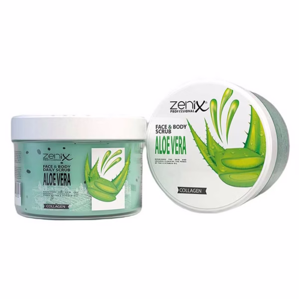 Zenix Face & Body Scrub Aloe vera 275 ml اسکراب بدن آلوئهورا زنیکس - Image 1