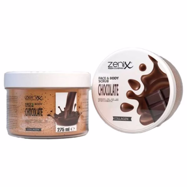Zenix Face & Body Scrub Chocolate 275ml اسکراب بدن شکلاتی زنیکس - Image 1
