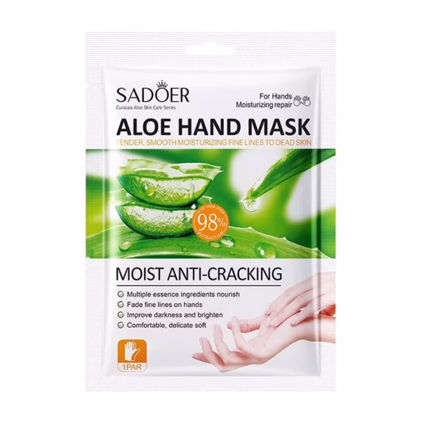 sadoer aloevera hand sheet mask ماسک ورقه ای آلوئه ورا دست - Image 1