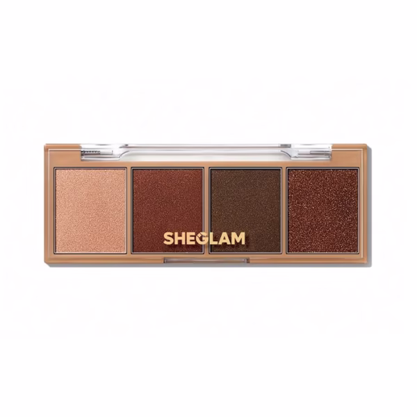 SHEGLAM ESSENTIAL SQUARE EYESHADOW QUAD SERENDIPITY مینی پلت سایه serendipity شیگلم - Image 1
