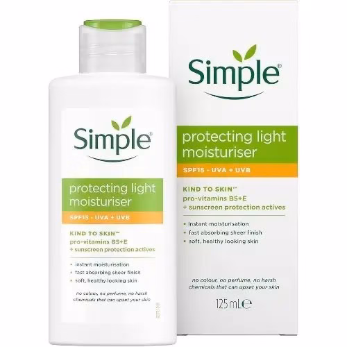 IMG_7543 مرطوب کننده ضدآفتاب لایت سیمپل با spf15 مناسب انواع پوست - Image 1