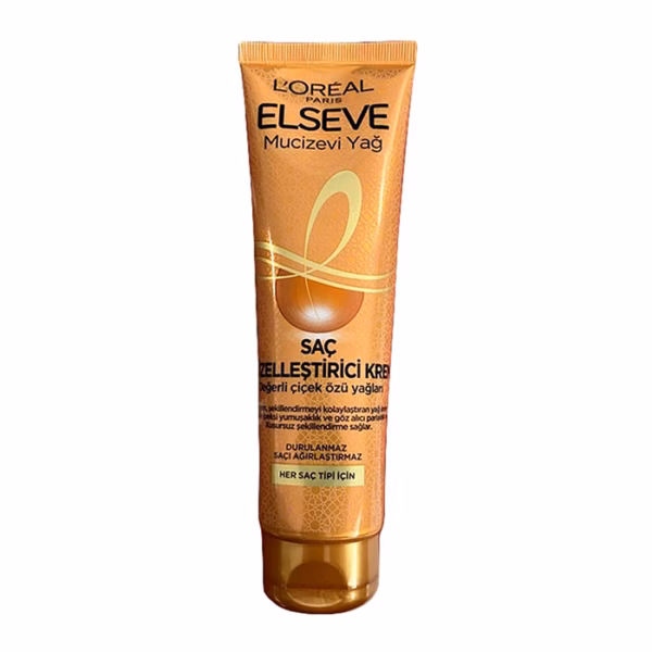 L'Oréal Paris Elseve Mucizevi Yağ Saç Güzelleştirici Krem 150ml کرم مو بعد از حمام طلایی 6 روغن لورال - Image 1