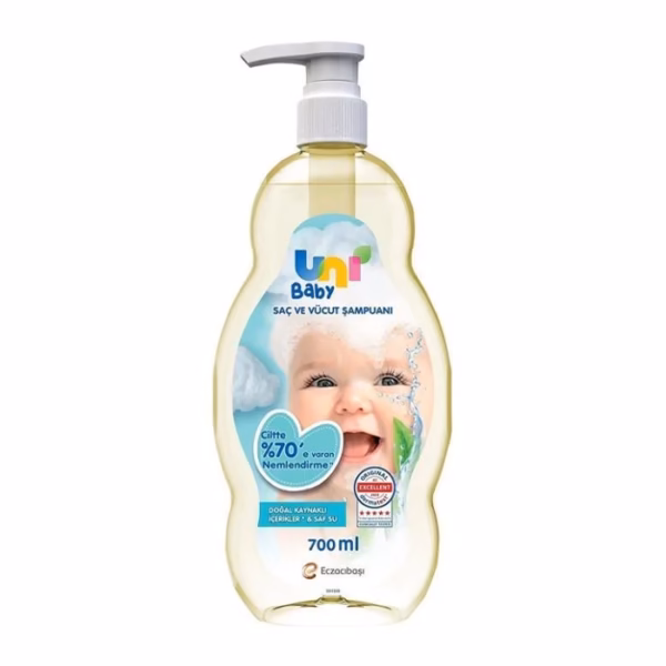Uni Baby Saç Ve Vücut Şampuanı 700 ml شامپو سرو بدن کودک یونی بیبی با حجم 700 میل - Image 1