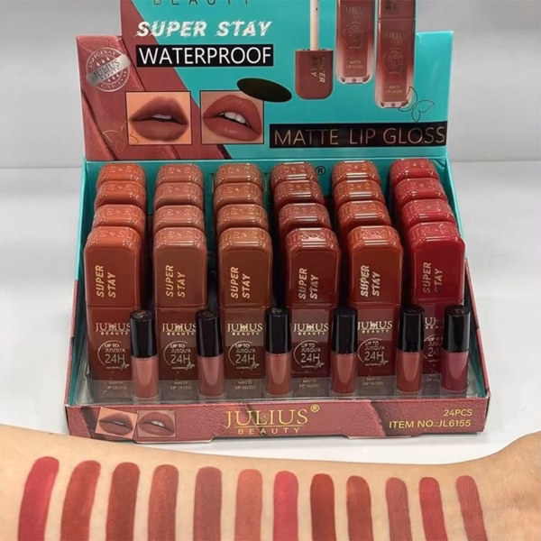Julius Beauty Liquid Lipstick رژلب مایع ژولیوس با توناژ رنگی نود - Image 1