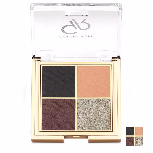 golden-rose-quattro-eyeshadow-01 سایه چشم کواترو گلدن رز 01