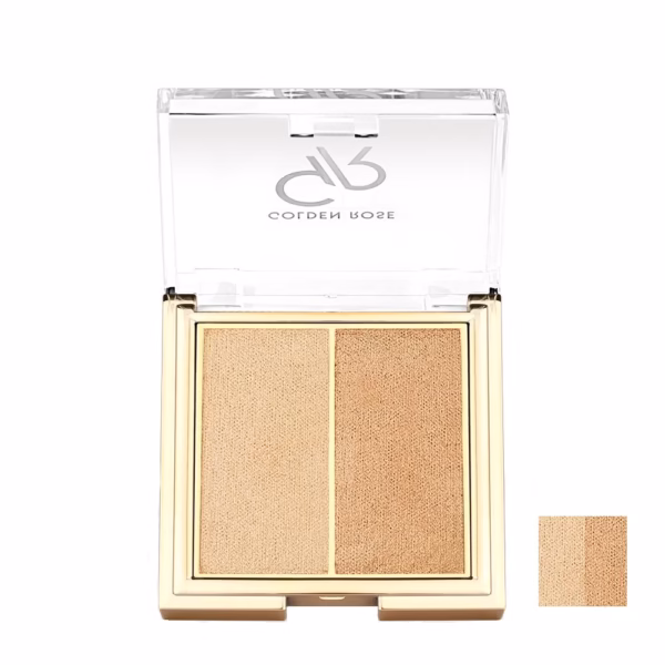golden-rose-so-glow-highlighter-duo-102 هایلایتر سو گلو گلدن رز 102
